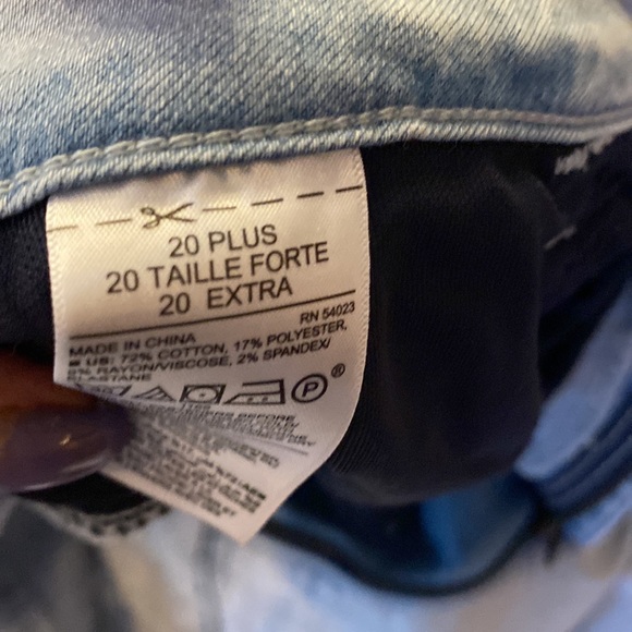 Plus size - size 20 old navy Rockstar Super skinny high-rise Jean - Picture 6 of 6